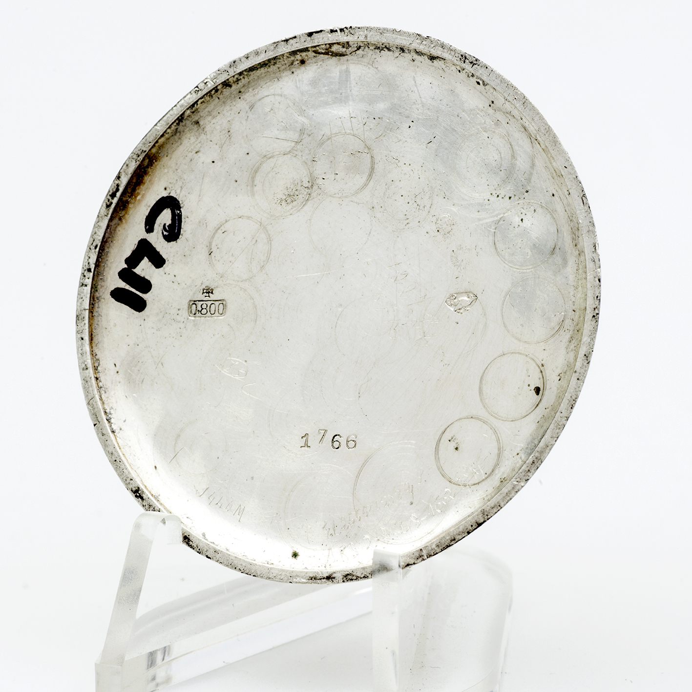 Reloj Suizo de bolsillo, lepine y remontoir. Plata. Suiza, ca. 1940 Reloj Suizo de bolsillo, lepine y remontoir. Plata. Suiza, ca. 1940