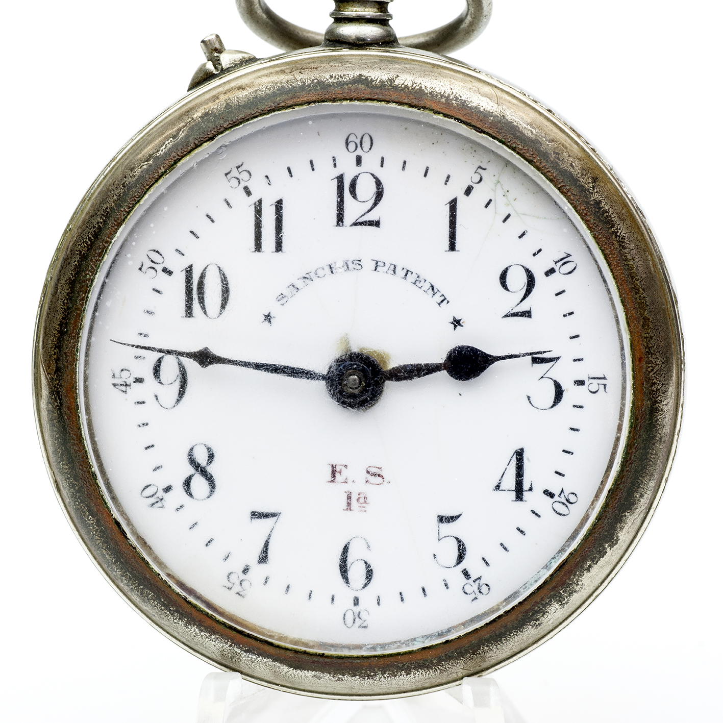 SANCHIS PATENT E.S. 1ª. Reloj de bolsillo, lepine y remontoir. Suiza, ca.1900. SANCHIS PATENT E.S. 1ª. Reloj de bolsillo, lepine y remontoir. Suiza, ca.1900.