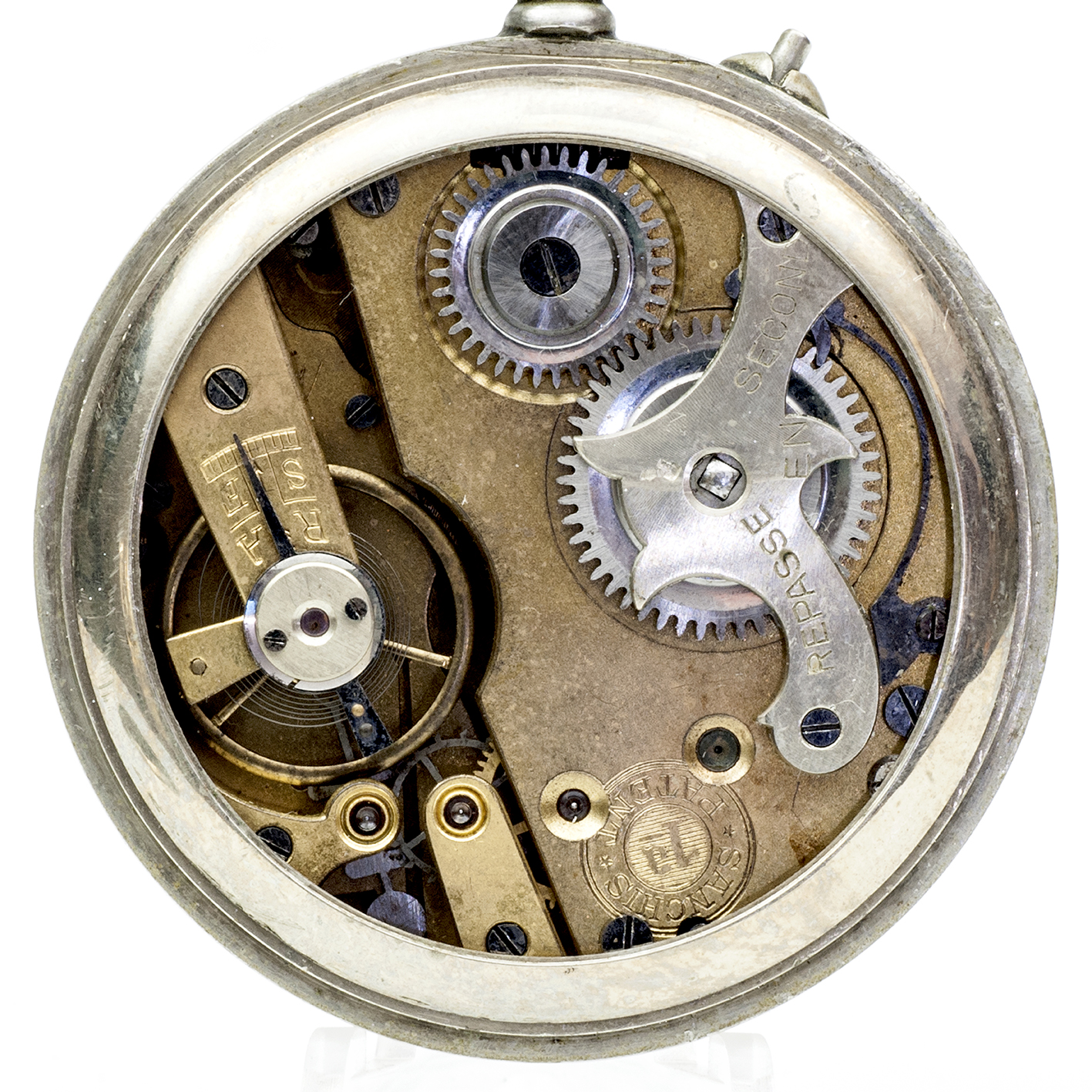 SANCHIS PATENT E.S. 1ª. Reloj de bolsillo, lepine y remontoir. Suiza, ca.1900. SANCHIS PATENT E.S. 1ª. Reloj de bolsillo, lepine y remontoir. Suiza, ca.1900.