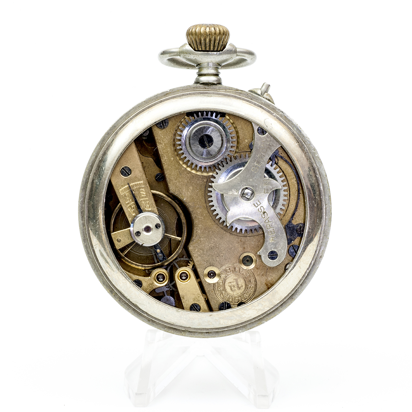 SANCHIS PATENT E.S. 1ª. Reloj de bolsillo, lepine y remontoir. Suiza, ca.1900. SANCHIS PATENT E.S. 1ª. Reloj de bolsillo, lepine y remontoir. Suiza, ca.1900.