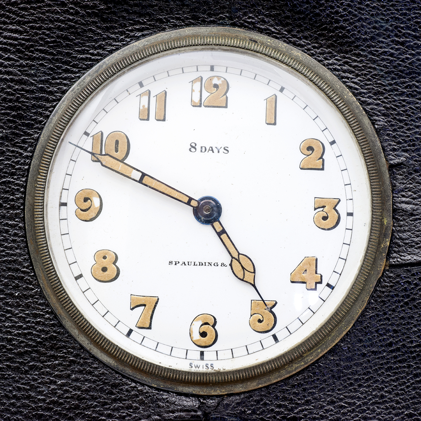 SPAULDING & Co. Reloj suizo de bolsillo-sobremesa, ocho días cuerda, lepine y remontoir. Suiza, ca. 1900 SPAULDING & Co. Reloj suizo de bolsillo-sobremesa, ocho días cuerda, lepine y remontoir. Suiza, ca. 1900