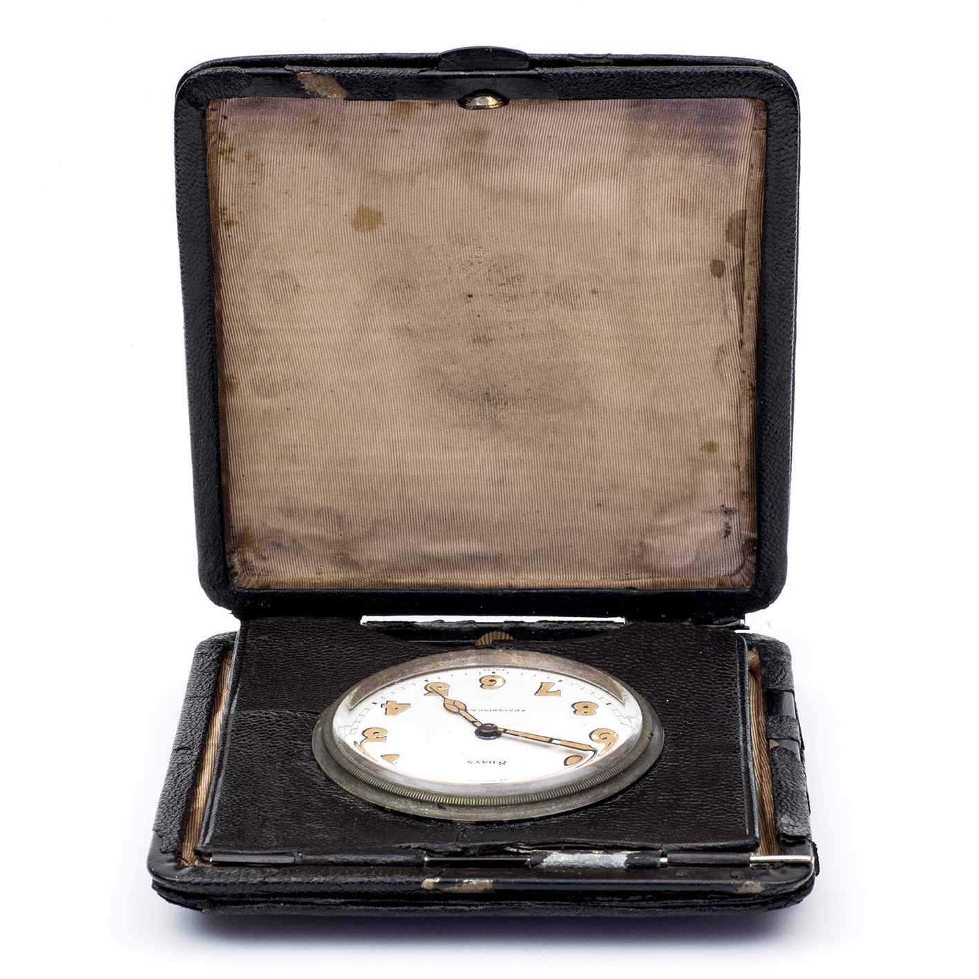 SPAULDING & Co. Reloj suizo de bolsillo-sobremesa, ocho días cuerda, lepine y remontoir. Suiza, ca. 1900 SPAULDING & Co. Reloj suizo de bolsillo-sobremesa, ocho días cuerda, lepine y remontoir. Suiza, ca. 1900