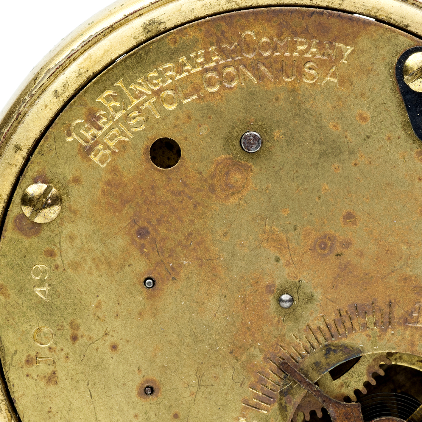 THE E. INGRAHAM COMPANY. Reloj de Bolsillo, Hunter (Cazador), remontoir. USA, ca. 1920. THE E. INGRAHAM COMPANY. Reloj de Bolsillo, Hunter (Cazador), remontoir. USA, ca. 1920.
