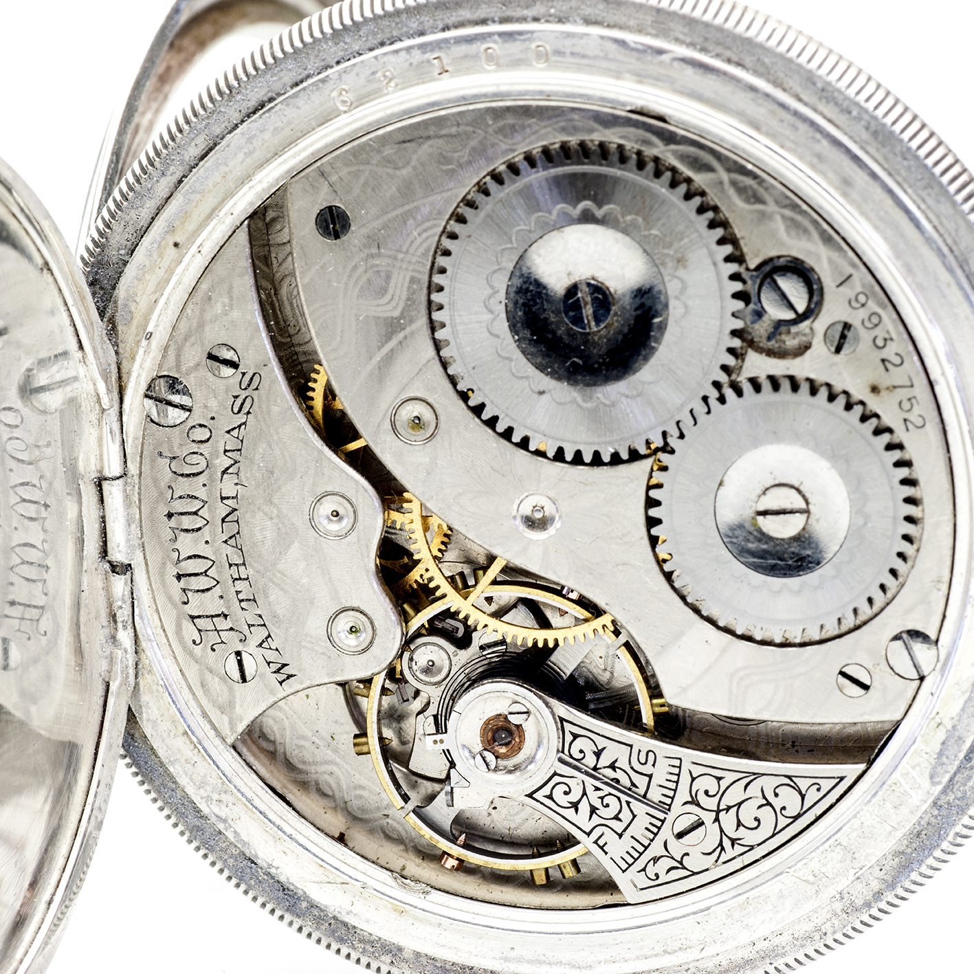 AMERICAN WALTHAM WATCH CO.(USA). Reloj de Bolsillo, Lepine y remontoir. Plata. USA, año 1914. AMERICAN WALTHAM WATCH CO.(USA). Reloj de Bolsillo, Lepine y remontoir. Plata. USA, año 1914.