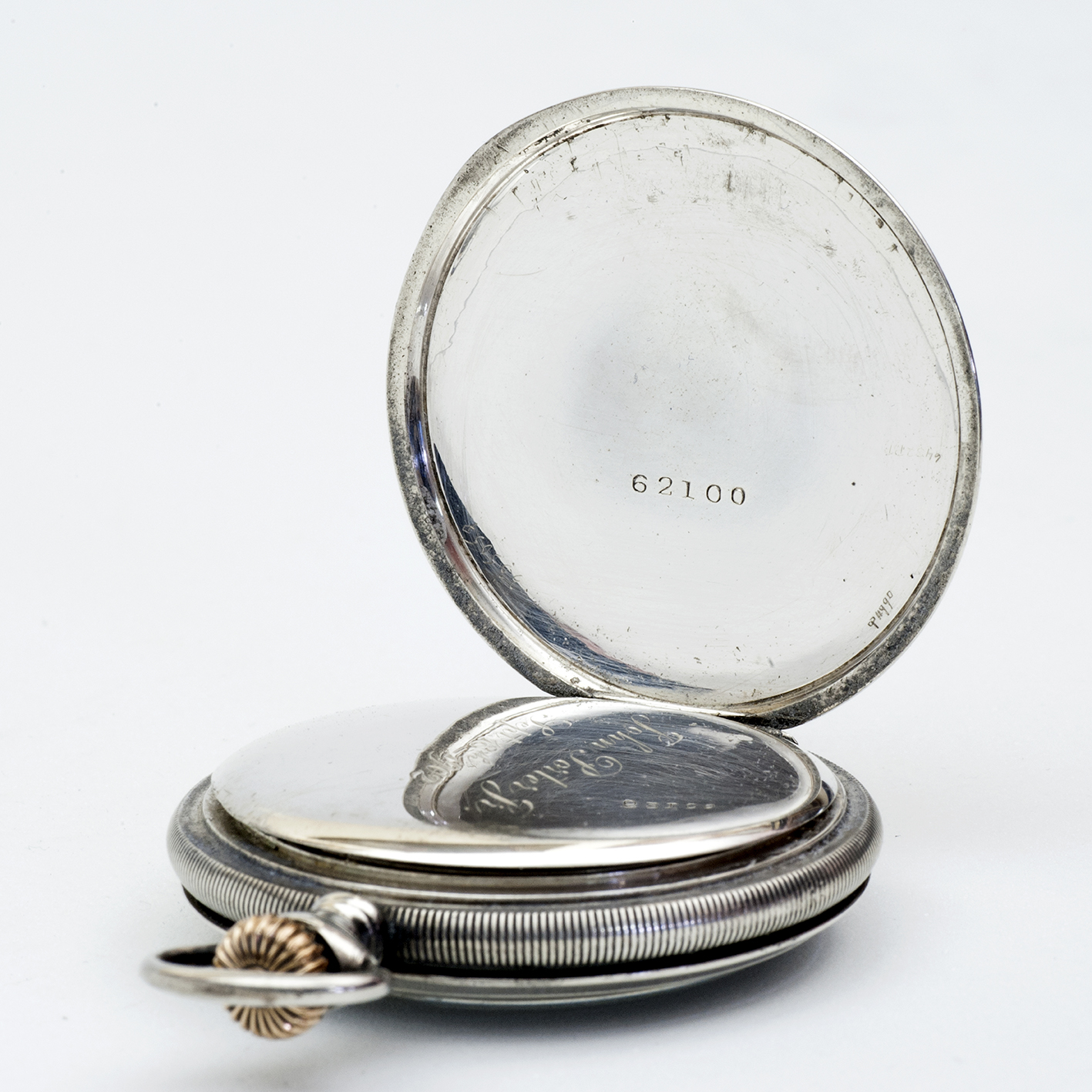AMERICAN WALTHAM WATCH CO.(USA). Reloj de Bolsillo, Lepine y remontoir. Plata. USA, año 1914. AMERICAN WALTHAM WATCH CO.(USA). Reloj de Bolsillo, Lepine y remontoir. Plata. USA, año 1914.