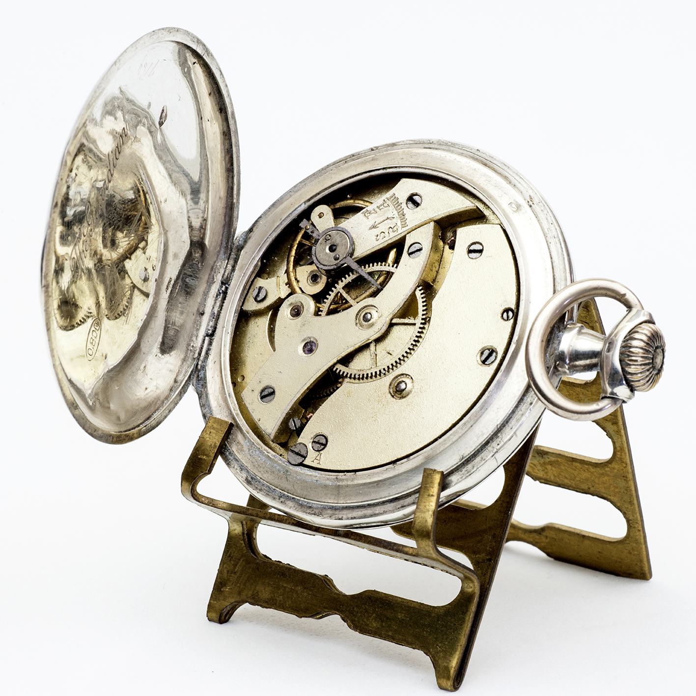 ARCADIA. Reloj de bolsillo, lepine y remontoir. Plata. Suiza, ca. 1915 ARCADIA. Reloj de bolsillo, lepine y remontoir. Plata. Suiza, ca. 1915