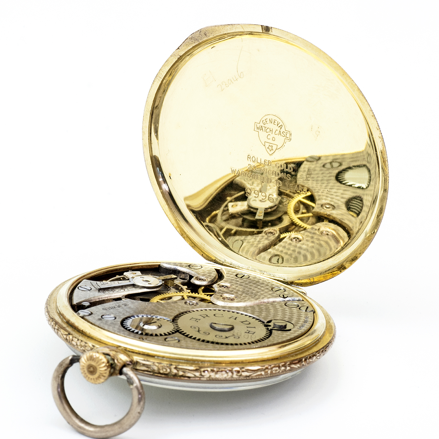 ARCADIA. Reloj de bolsillo, lepine y remontoir. Suiza, ca. 1925 ARCADIA. Reloj de bolsillo, lepine y remontoir. Suiza, ca. 1925