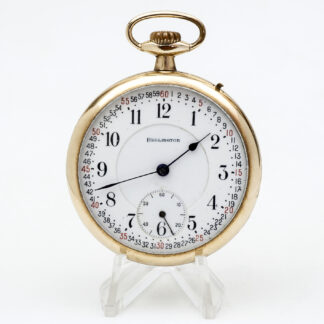 BURLINGTON WATCH Co. Reloj de bolsillo, lepine y remontoir. Oro 14k. USA, año 1919.