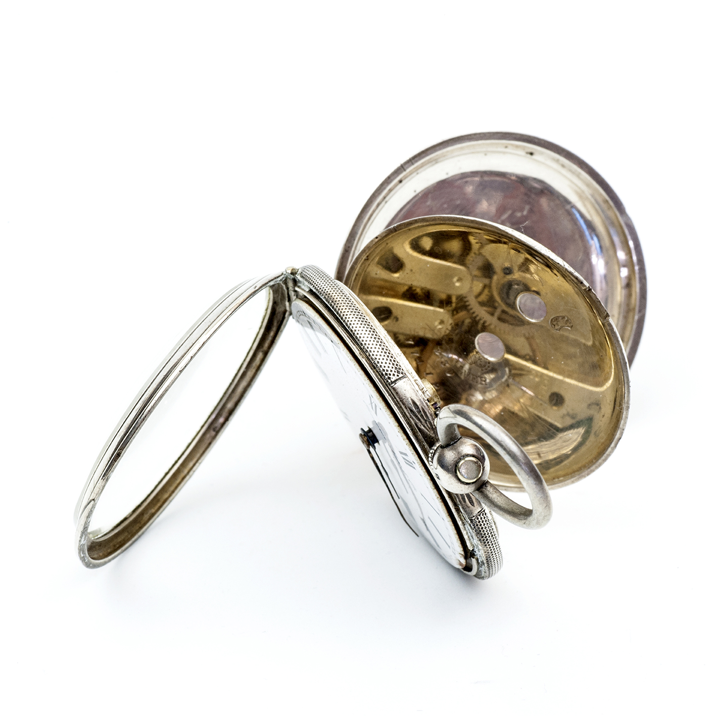 CAMERER KUSS & Co. Reloj inglésde colgar lepine. Plata Fina. Londres, ca. 1850. CAMERER KUSS & Co. Reloj inglésde colgar lepine. Plata Fina. Londres, ca. 1850.