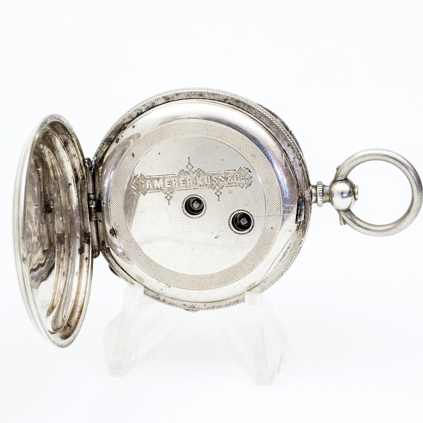CAMERER KUSS & Co. Reloj inglésde colgar lepine. Plata Fina. Londres, ca. 1850. CAMERER KUSS & Co. Reloj inglésde colgar lepine. Plata Fina. Londres, ca. 1850.