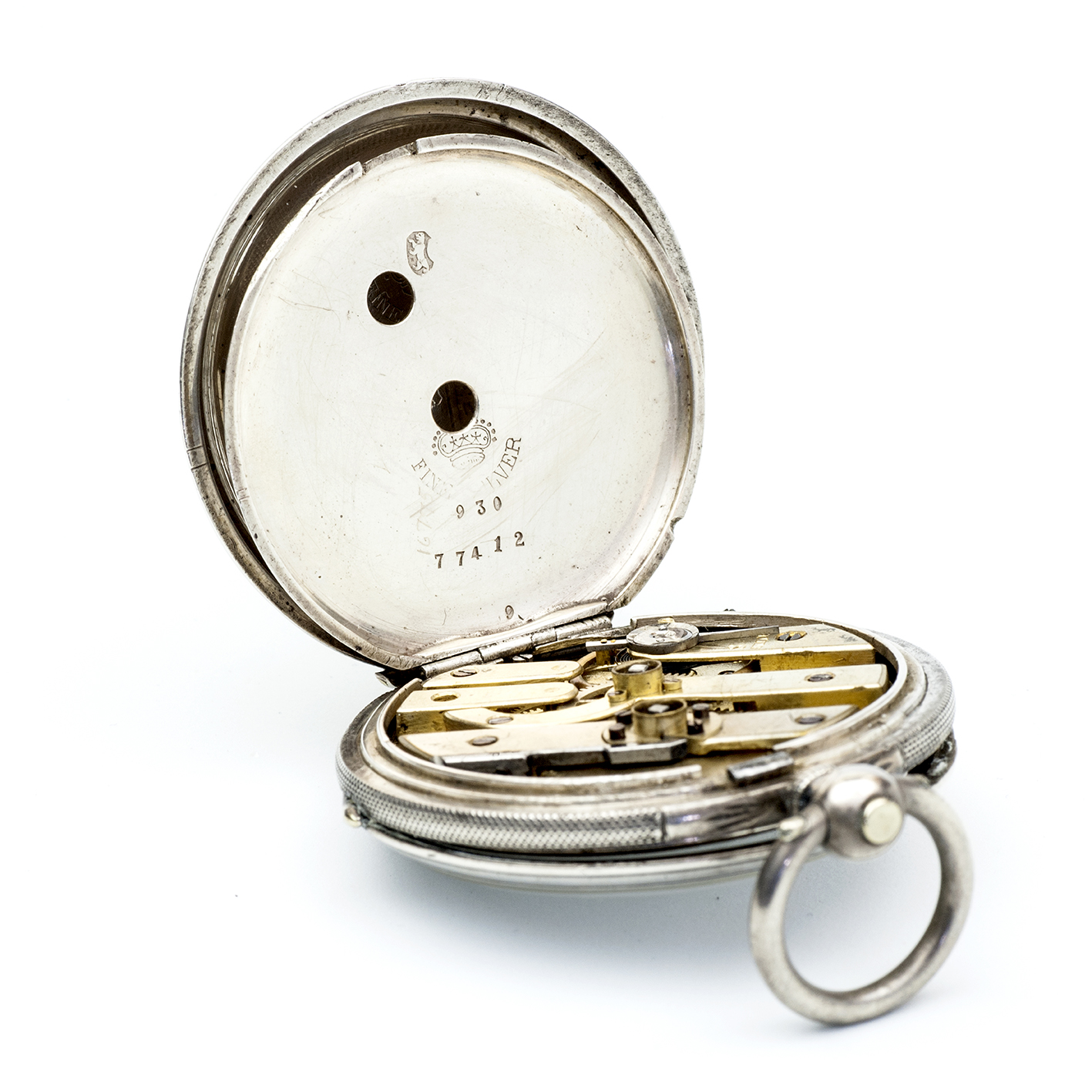 CAMERER KUSS & Co. Reloj inglésde colgar lepine. Plata Fina. Londres, ca. 1850. CAMERER KUSS & Co. Reloj inglésde colgar lepine. Plata Fina. Londres, ca. 1850.