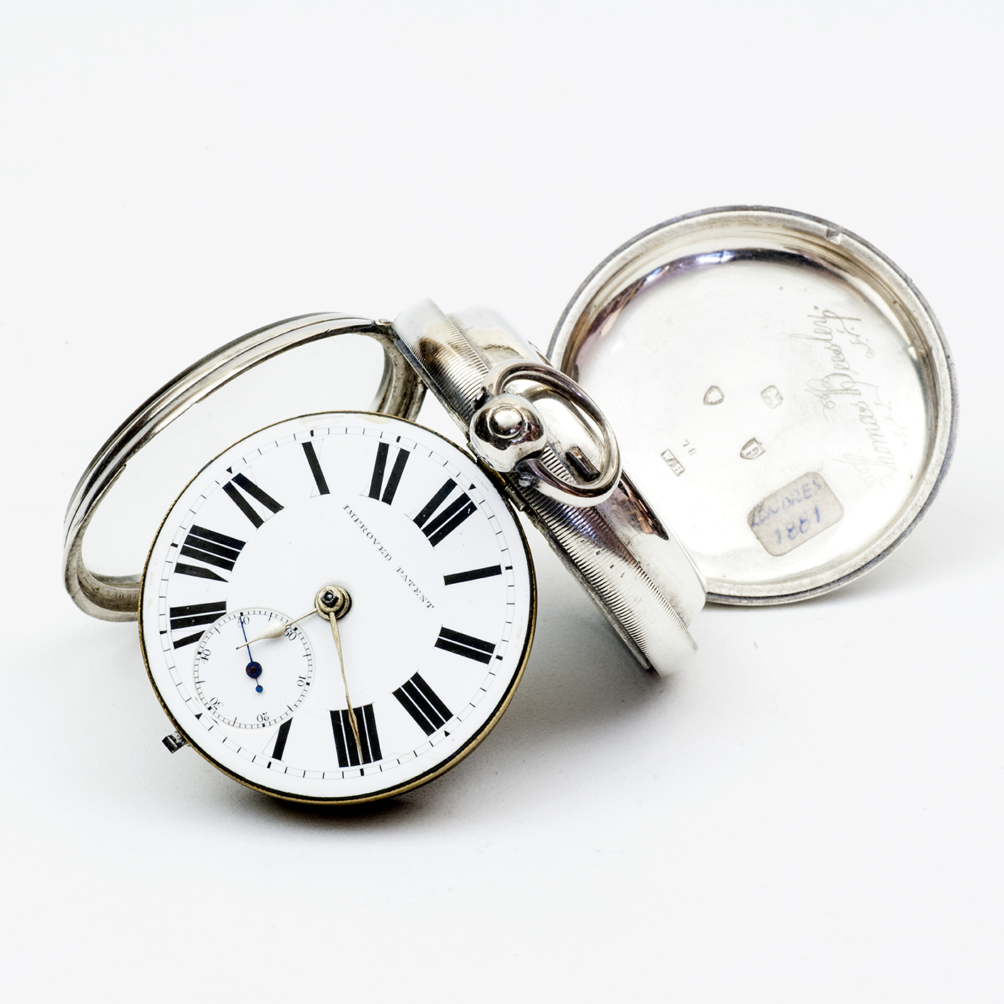 D & M HYAMS. (Manchester). Reloj Inglés de Bolsillo, lepine, Half Fusee (SemiCatalino). Londres, año 1881. D & M HYAMS. (Manchester). Reloj Inglés de Bolsillo, lepine, Half Fusee (SemiCatalino). Londres, año 1881.