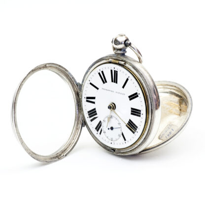 D & M HYAMS. (Manchester). Reloj Inglés de Bolsillo, lepine, Half Fusee (SemiCatalino). Londres, año 1881.