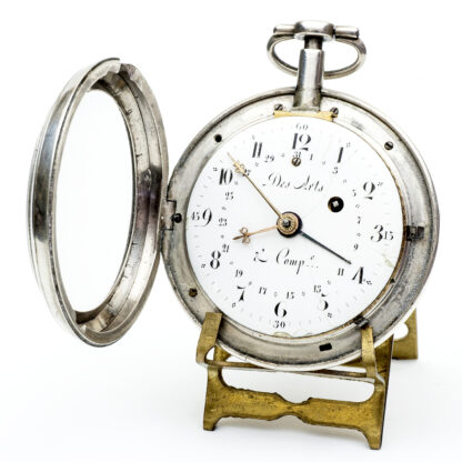 DESARTS & Cíe. (Geneva). Lepine Pocket Calendar Watch, Verge Fusee. Silver. Switzerland, ca. 1850.