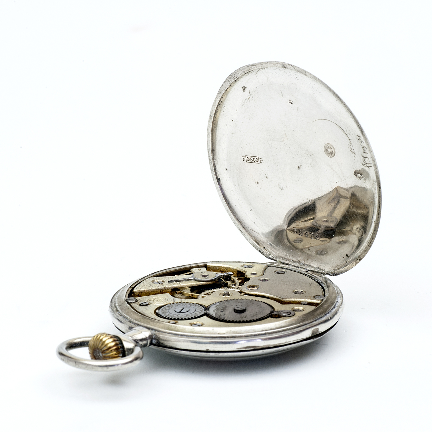 ELEGANCIA. Reloj Erótico de Bolsillo, Lepine, remontoir, Automatón. Plata. Ca. 1900 ELEGANCIA. Reloj Erótico de Bolsillo, Lepine, remontoir, Automatón. Plata. Ca. 1900