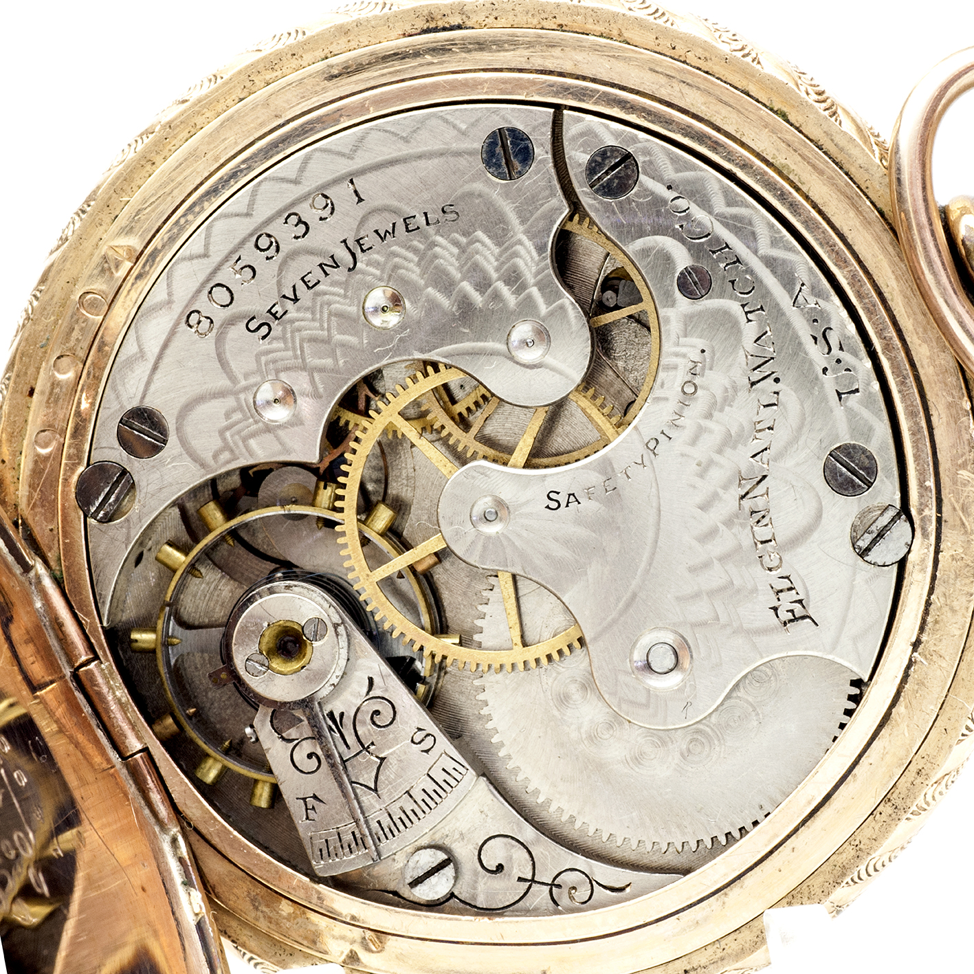ELGIN NATIONAL WATCH Co. Reloj de bolsillo, saboneta y remontoir. GoldFilled 14k. USA, año 1.899. ELGIN NATIONAL WATCH Co. Reloj de bolsillo, saboneta y remontoir. GoldFilled 14k. USA, año 1.899.