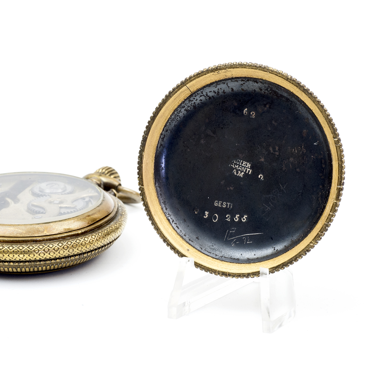 F. ARNOL DROZ (Chronometre de Vaisseaux, BG). Reloj de bolsillo, lepine y remontoir. Suiza, ca. 1895. F. ARNOL DROZ (Chronometre de Vaisseaux, BG). Reloj de bolsillo, lepine y remontoir. Suiza, ca. 1895.