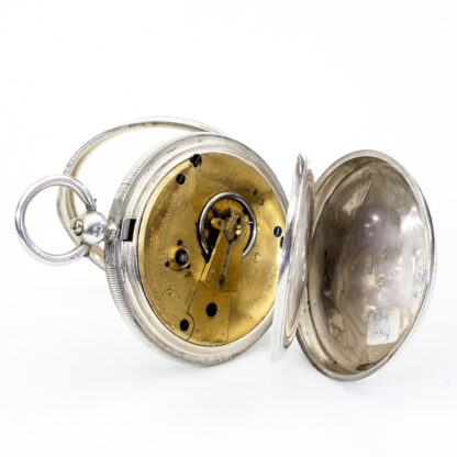 FARRINGDON D. / WALTHAM MASS. Reloj de bolsillo lepine. Plata. Birmingham, año 1884.