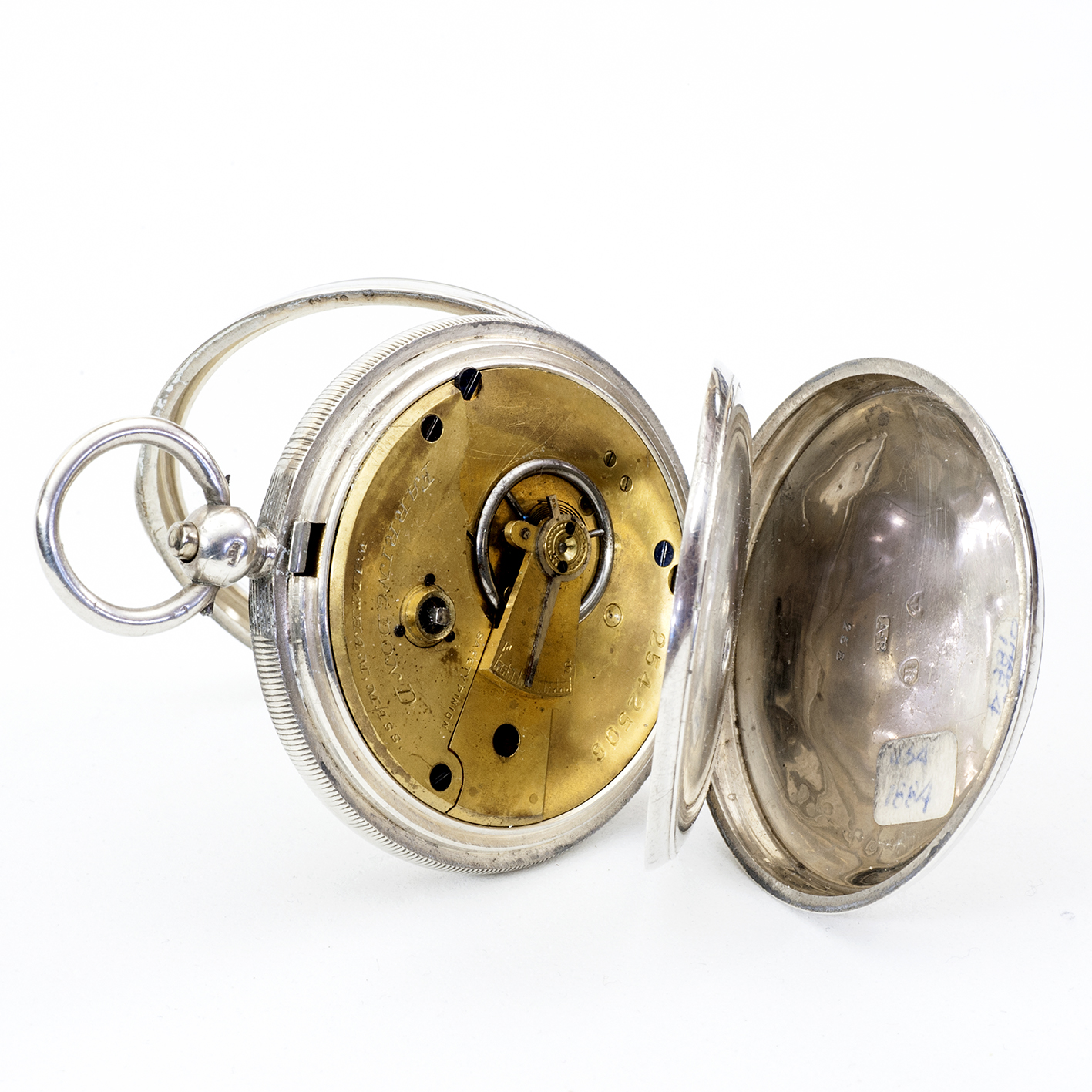 FARRINGDON D. / WALTHAM MASS. Reloj de bolsillo lepine. Plata. Birmingham, año 1884. FARRINGDON D. / WALTHAM MASS. Reloj de bolsillo lepine. Plata. Birmingham, año 1884.