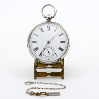 FARRINGDON D. / WALTHAM MASS. Lepine pocket watch. Silver. Birmingham, year 1884.