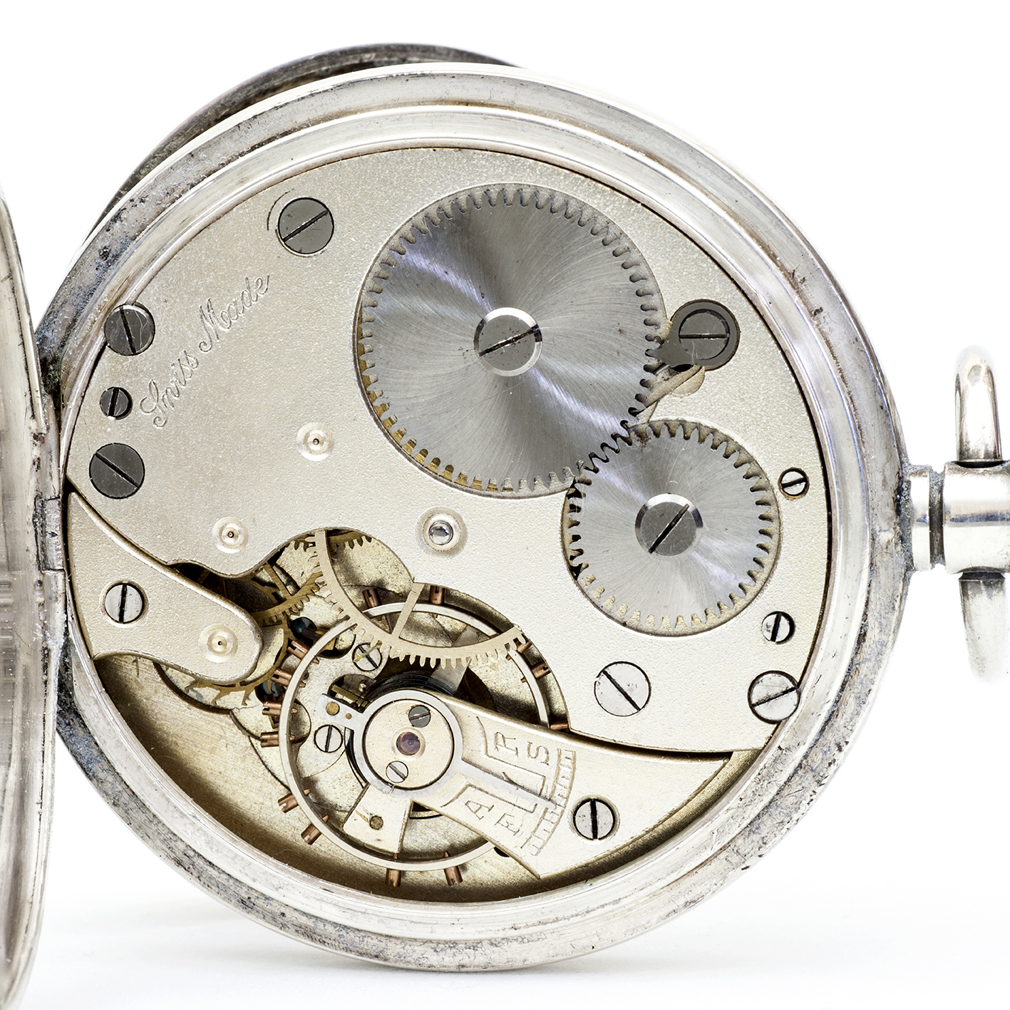 G.D. Reloj de Bolsillo, lepine y remontoir. Plata. Suiza, ca. 1900. G.D. Reloj de Bolsillo, lepine y remontoir. Plata. Suiza, ca. 1900.