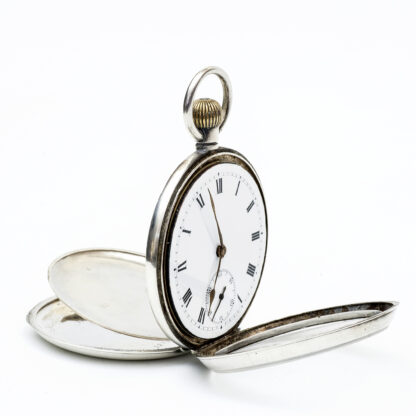 G.D. Reloj de Bolsillo, lepine y remontoir. Plata. Suiza, ca. 1900.