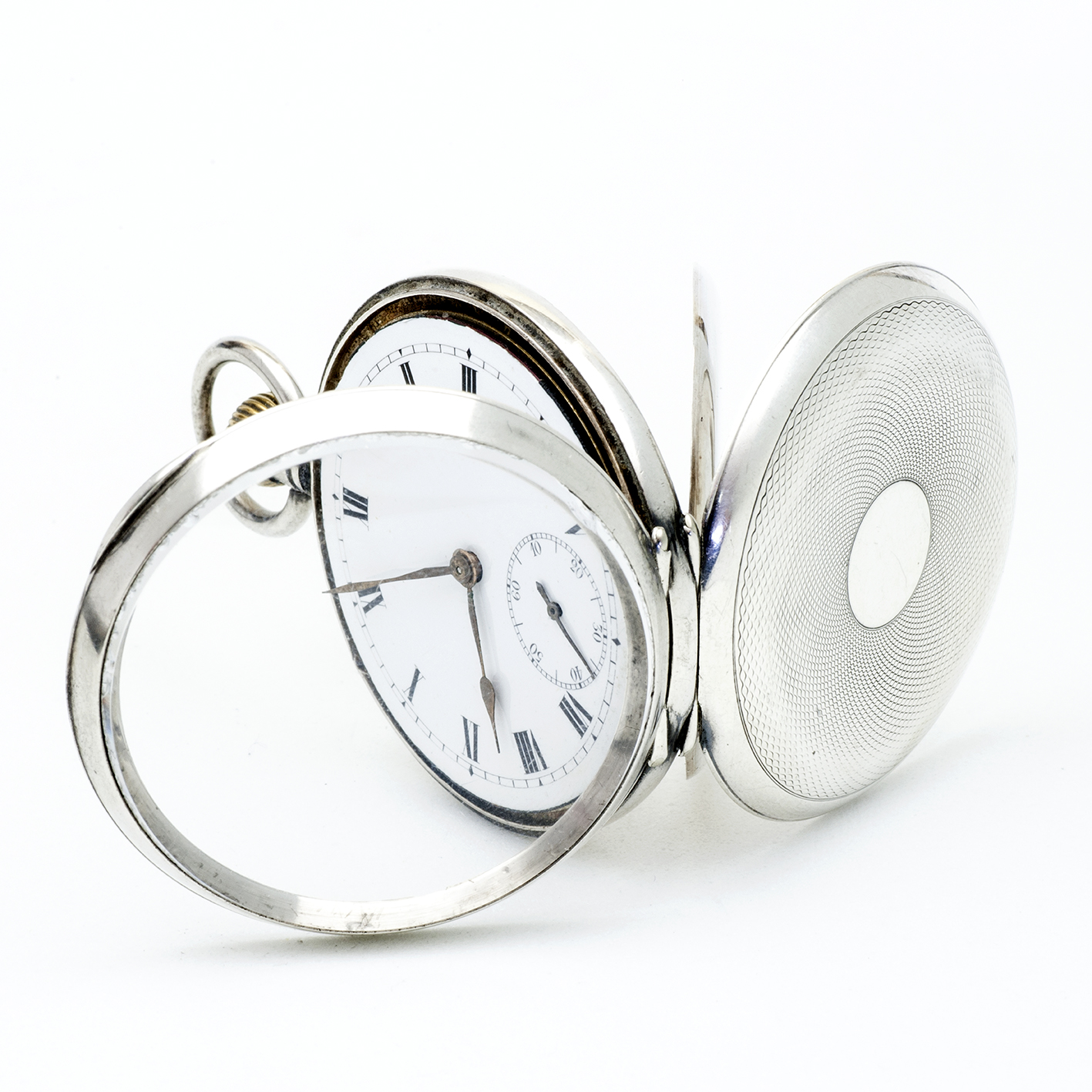 G.D. Reloj de Bolsillo, lepine y remontoir. Plata. Suiza, ca. 1900. G.D. Reloj de Bolsillo, lepine y remontoir. Plata. Suiza, ca. 1900.