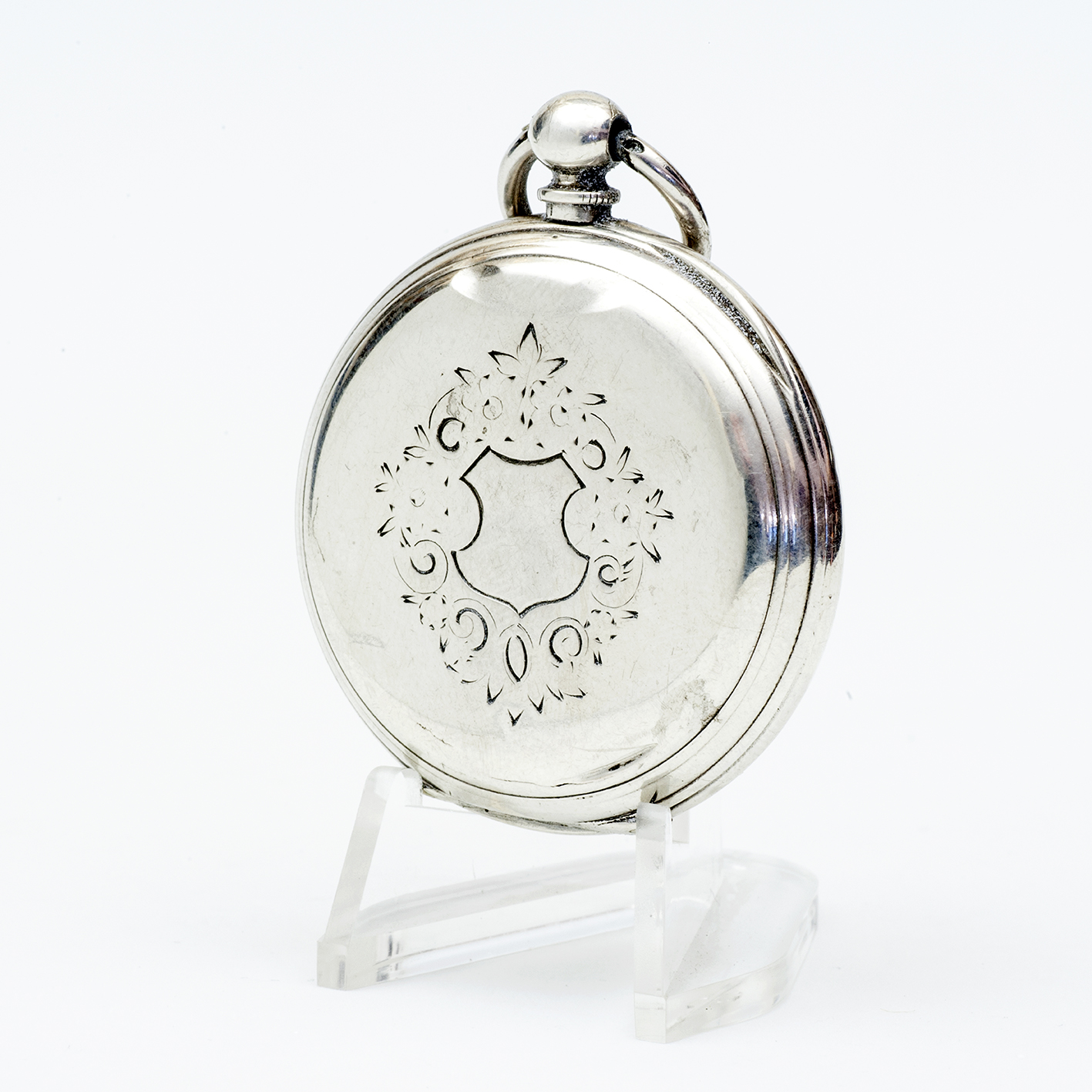 G*G. Reloj suizo de bolsillo-colgar lepine. Plata. Suiza, ca. 1880. G*G. Reloj suizo de bolsillo-colgar lepine. Plata. Suiza, ca. 1880.