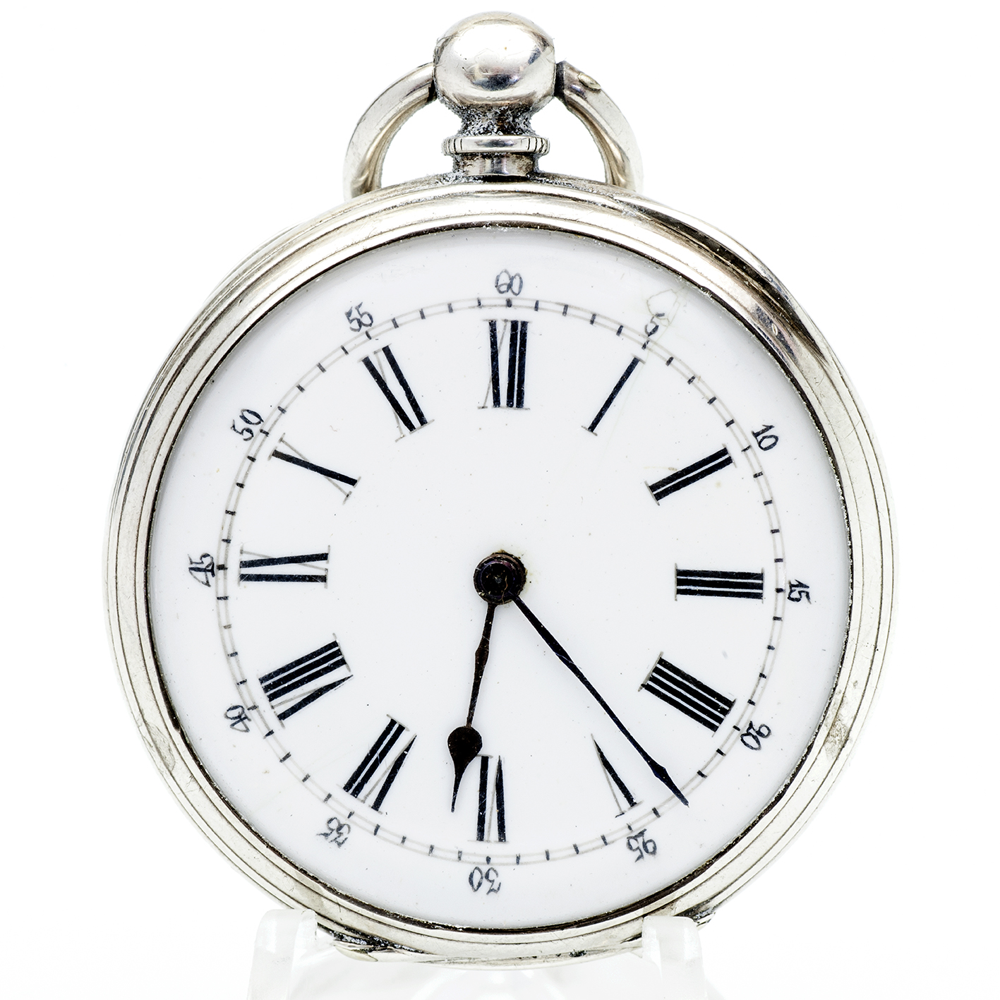G*G. Reloj suizo de bolsillo-colgar lepine. Plata. Suiza, ca. 1880. G*G. Reloj suizo de bolsillo-colgar lepine. Plata. Suiza, ca. 1880.