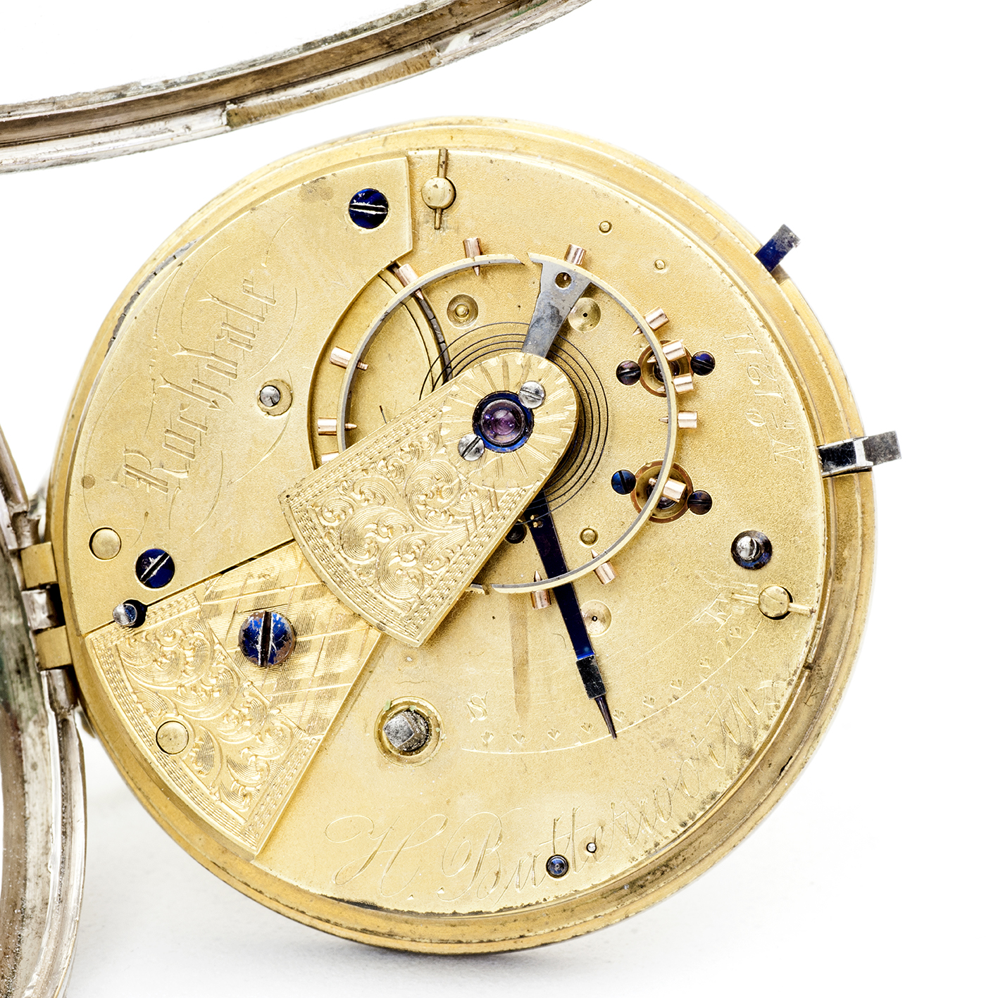 H. BUTTERWORTH (Rochdale). Reloj Inglés de Bolsillo, lepine, Half Fusee (SemiCatalino). Chester, año 1873. H. BUTTERWORTH (Rochdale). Reloj Inglés de Bolsillo, lepine, Half Fusee (SemiCatalino). Chester, año 1873.