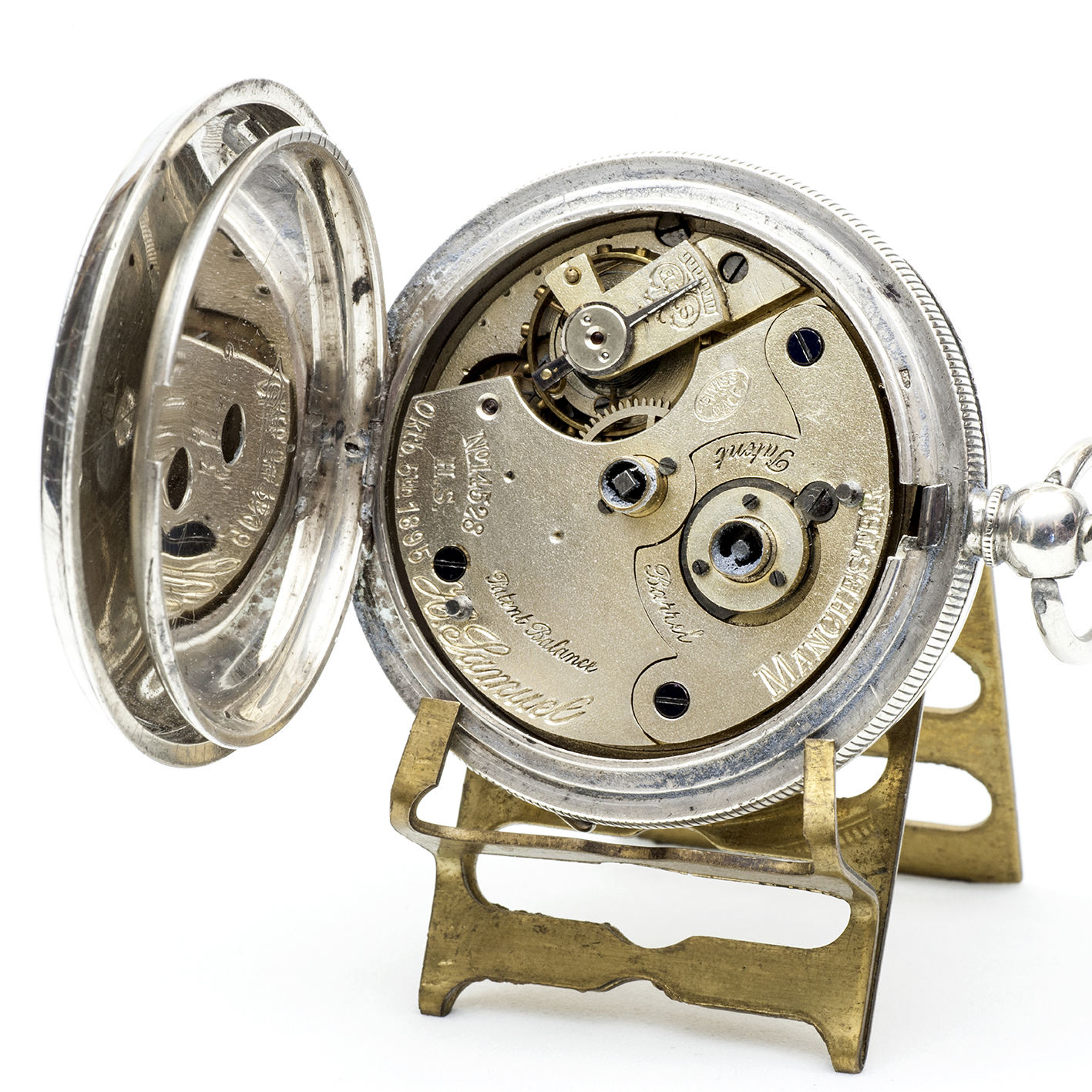 H. SAMUEL MANCHESTER. Reloj de bolsillo, lepine. Plata. Manchester, ca. 1895. H. SAMUEL MANCHESTER. Reloj de bolsillo, lepine. Plata. Manchester, ca. 1895.