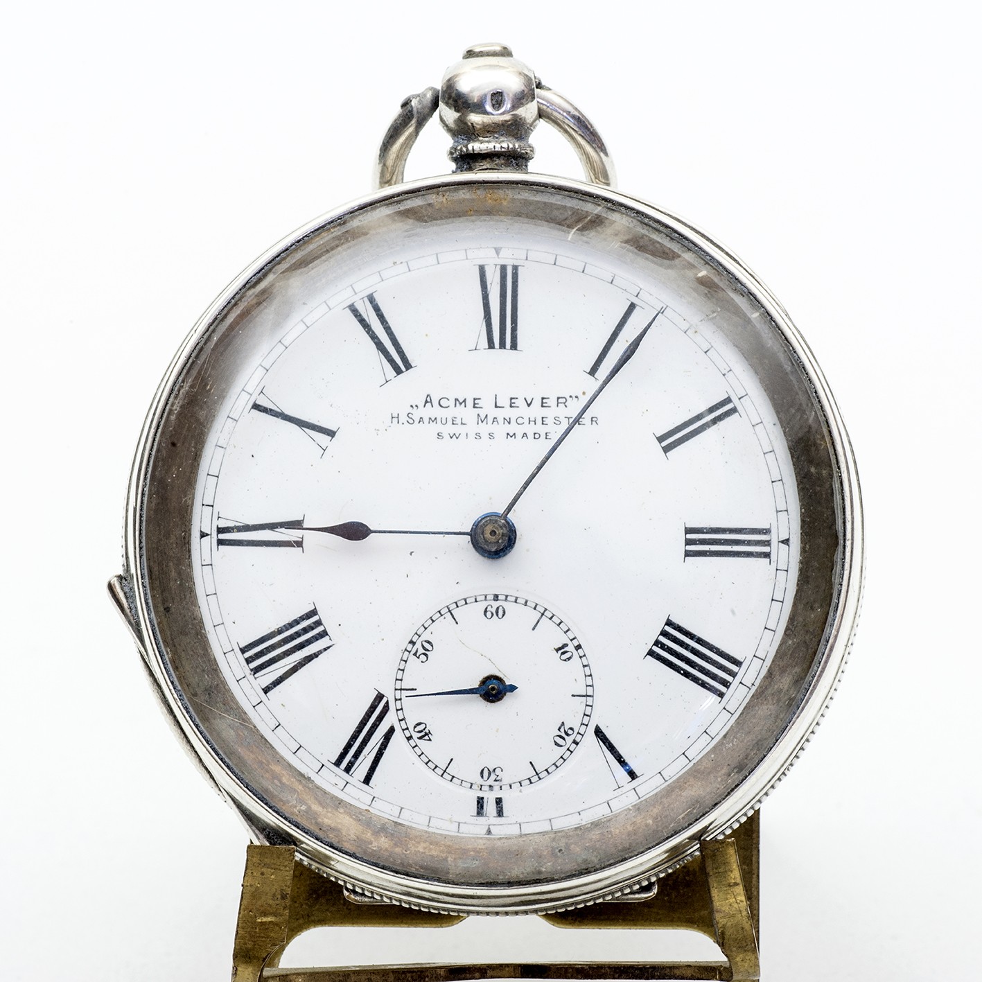 H. SAMUEL MANCHESTER. Reloj de bolsillo, lepine. Plata. Manchester, ca. 1895. H. SAMUEL MANCHESTER. Reloj de bolsillo, lepine. Plata. Manchester, ca. 1895.