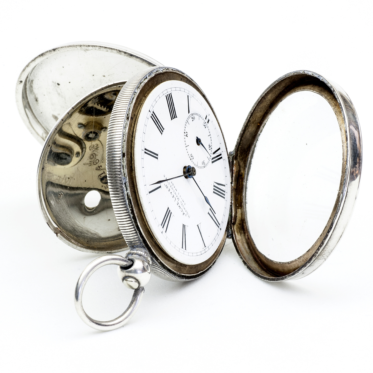 H. SAMUEL MANCHESTER. Reloj de bolsillo, lepine. Plata. Manchester, ca. 1895. H. SAMUEL MANCHESTER. Reloj de bolsillo, lepine. Plata. Manchester, ca. 1895.