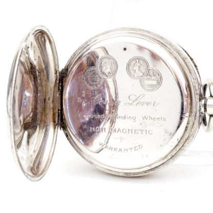 H. SAMUEL MANCHESTER. Reloj de bolsillo, lepine y remontoir. Plata. Manchester, ca. 1880.