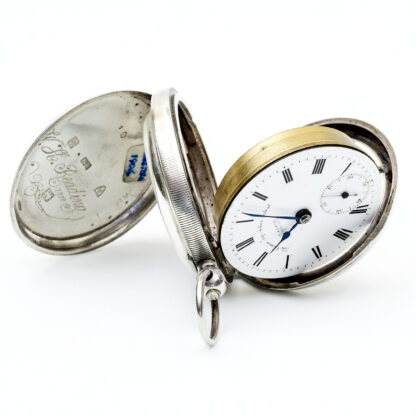 H. SAMUEL MANCHESTER. Reloj Inglés de Bolsillo, lepine, Half Fusee (SemiCatalino). Plata. Chester, 1904.