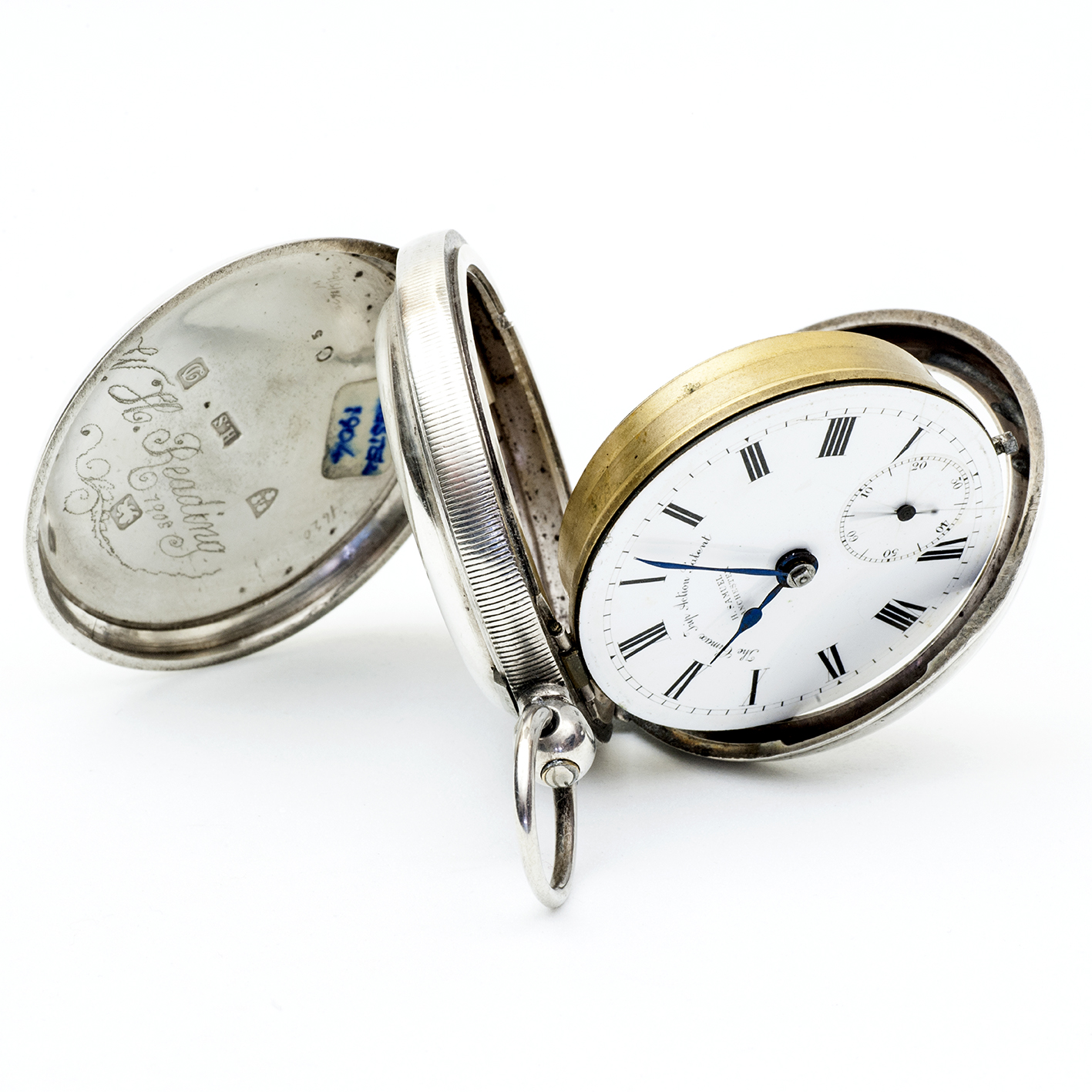 H. SAMUEL MANCHESTER. Reloj Inglés de Bolsillo, lepine, Half Fusee (SemiCatalino). Plata. Chester, 1904. H. SAMUEL MANCHESTER. Reloj Inglés de Bolsillo, lepine, Half Fusee (SemiCatalino). Plata. Chester, 1904.
