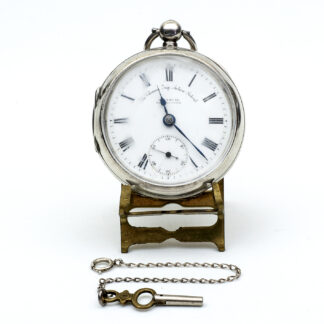 H. SAMUEL MANCHESTER. Reloj Inglés de Bolsillo, lepine, Half Fusee (SemiCatalino). Plata. Chester, 1904.