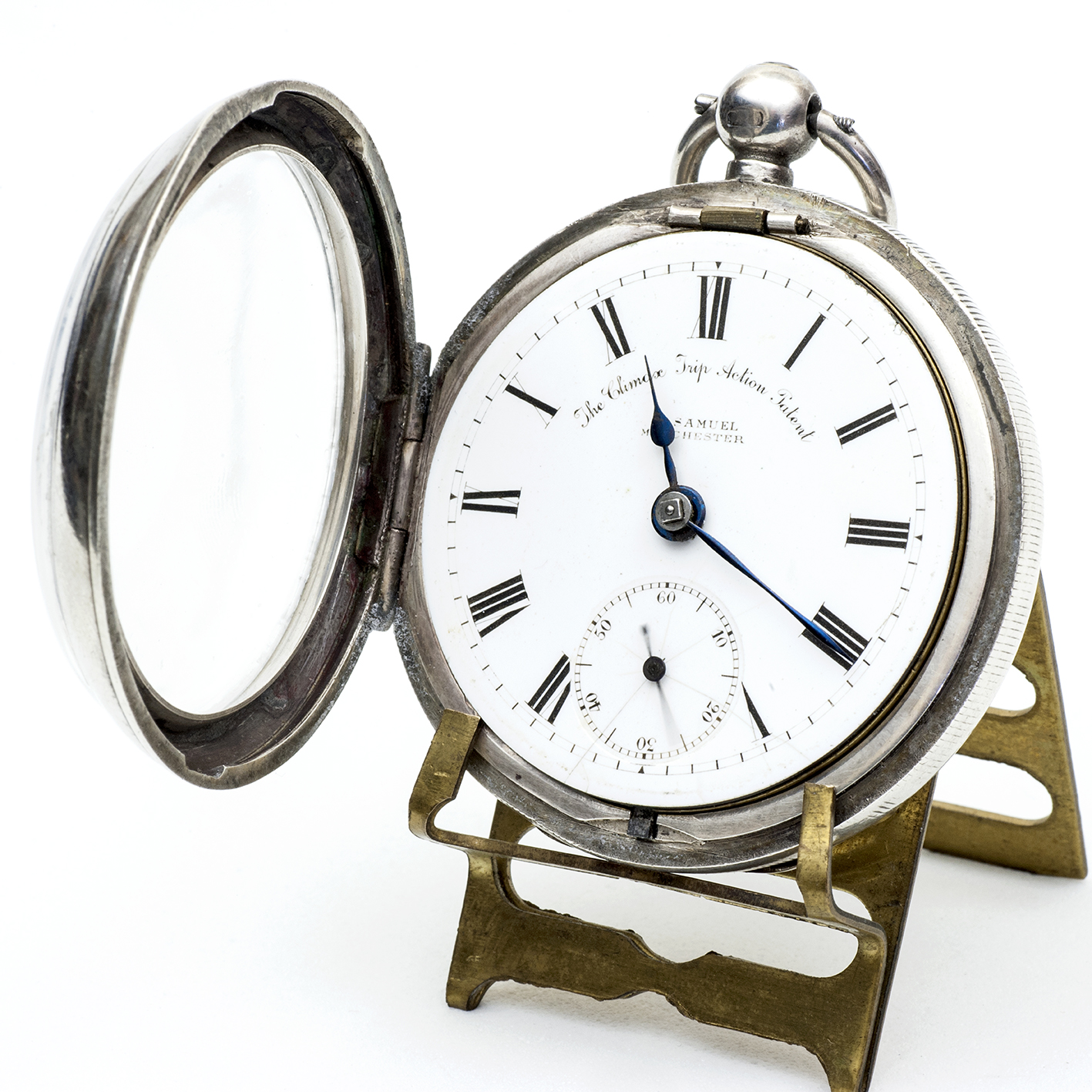 H. SAMUEL MANCHESTER. Reloj Inglés de Bolsillo, lepine, Half Fusee (SemiCatalino). Plata. Chester, 1904. H. SAMUEL MANCHESTER. Reloj Inglés de Bolsillo, lepine, Half Fusee (SemiCatalino). Plata. Chester, 1904.
