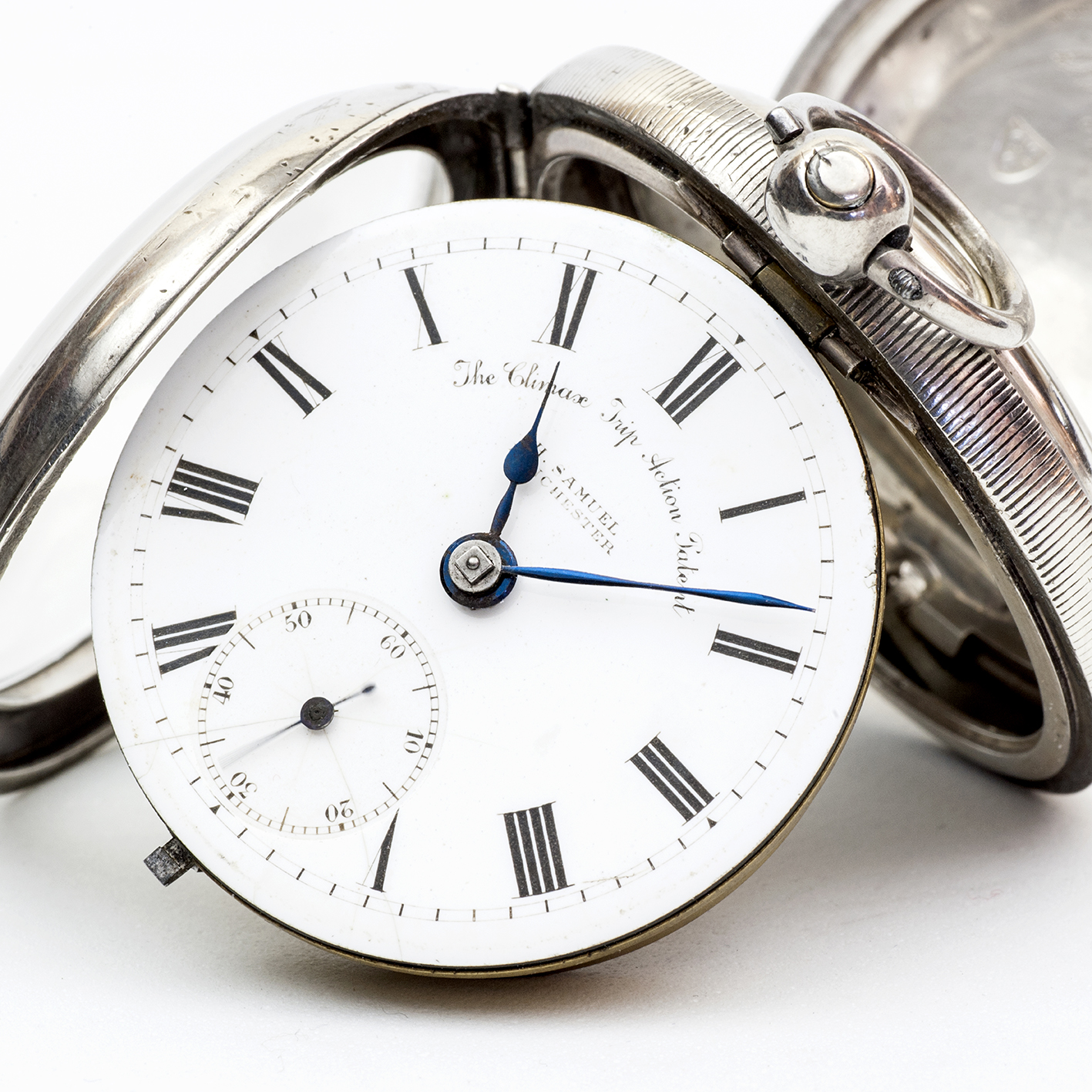 H. SAMUEL MANCHESTER. Reloj Inglés de Bolsillo, lepine, Half Fusee (SemiCatalino). Plata. Chester, 1904. H. SAMUEL MANCHESTER. Reloj Inglés de Bolsillo, lepine, Half Fusee (SemiCatalino). Plata. Chester, 1904.