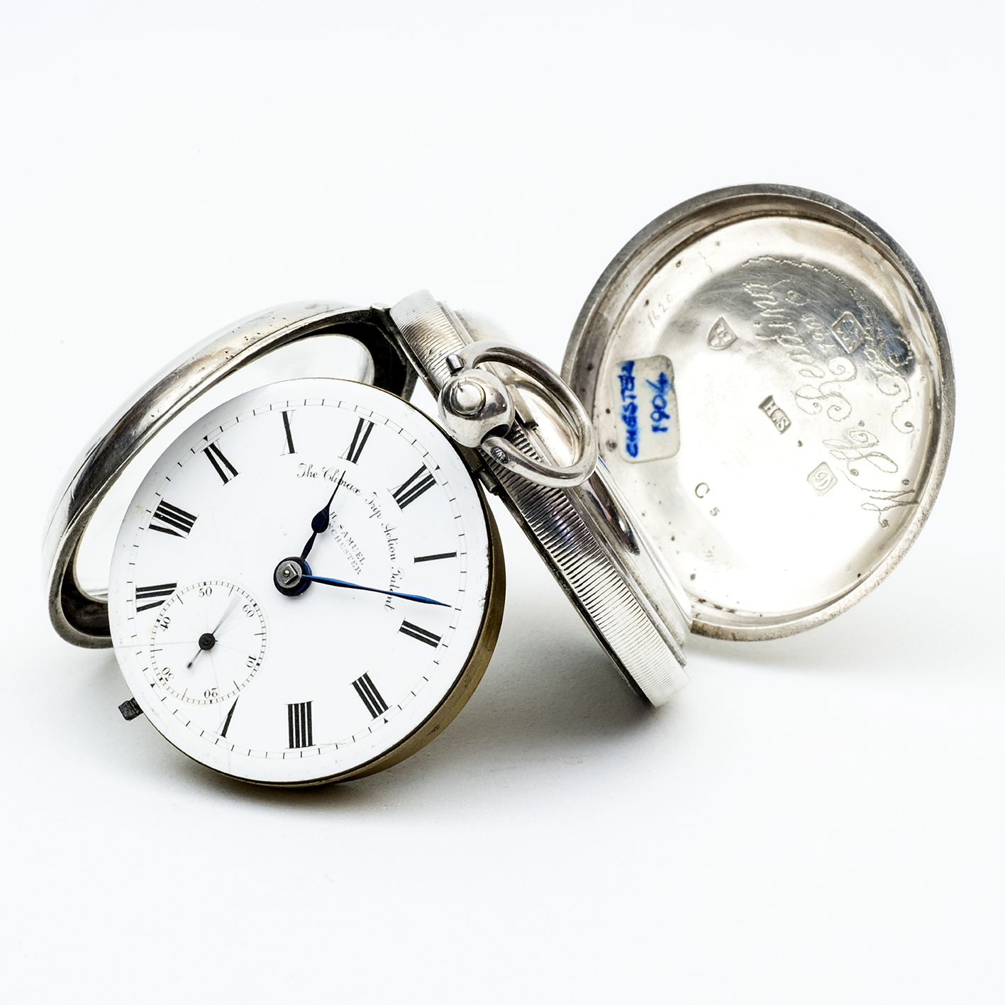 H. SAMUEL MANCHESTER. Reloj Inglés de Bolsillo, lepine, Half Fusee (SemiCatalino). Plata. Chester, 1904. H. SAMUEL MANCHESTER. Reloj Inglés de Bolsillo, lepine, Half Fusee (SemiCatalino). Plata. Chester, 1904.