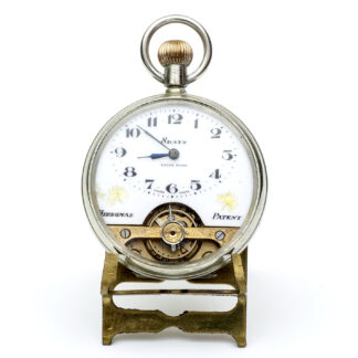 HEBDOMAS. Reloj de Bolsillo, lepine y remontoir. Ocho días cuerda. Suiza, ca. 1920.