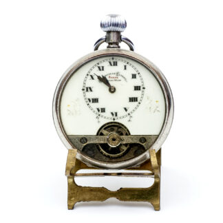 HEBDOMAS. Pocket watch, lepine and remontoir. Eight days sane. Switzerland, ca. 1920.
