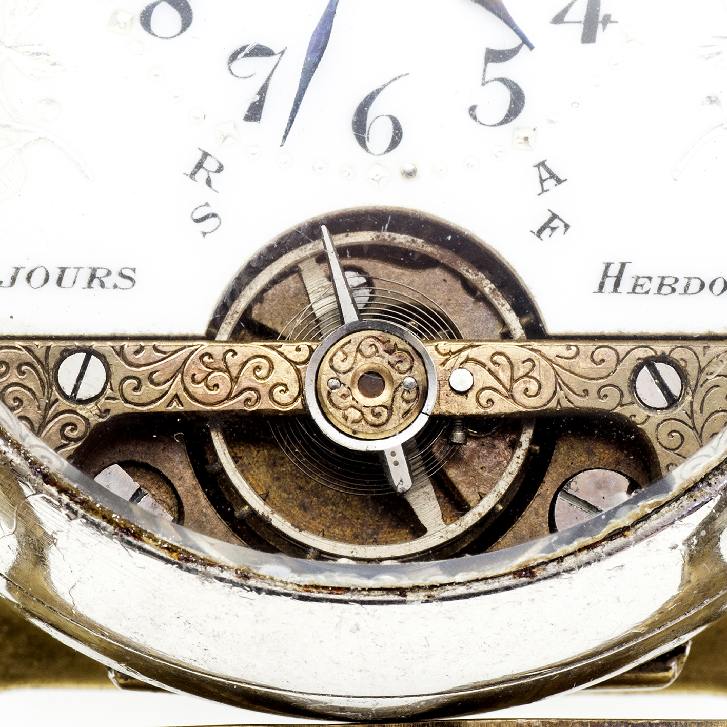 Hebdomas (Suiza). Reloj de Bolsillo lepine, remontoir, "Ocho Días Cuerda". Ca. 1910 Hebdomas (Suiza). Reloj de Bolsillo lepine, remontoir, "Ocho Días Cuerda". Ca. 1910