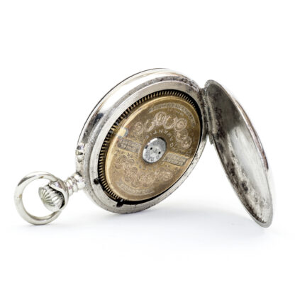 Hebdomas (Switzerland). Pocket watch lepine, remontoir, "Eight Days Rope". Ca. 1910