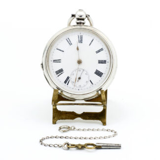 JB YABSLEY (London). English pocket watch, lepine. Silver. London, year 1884.