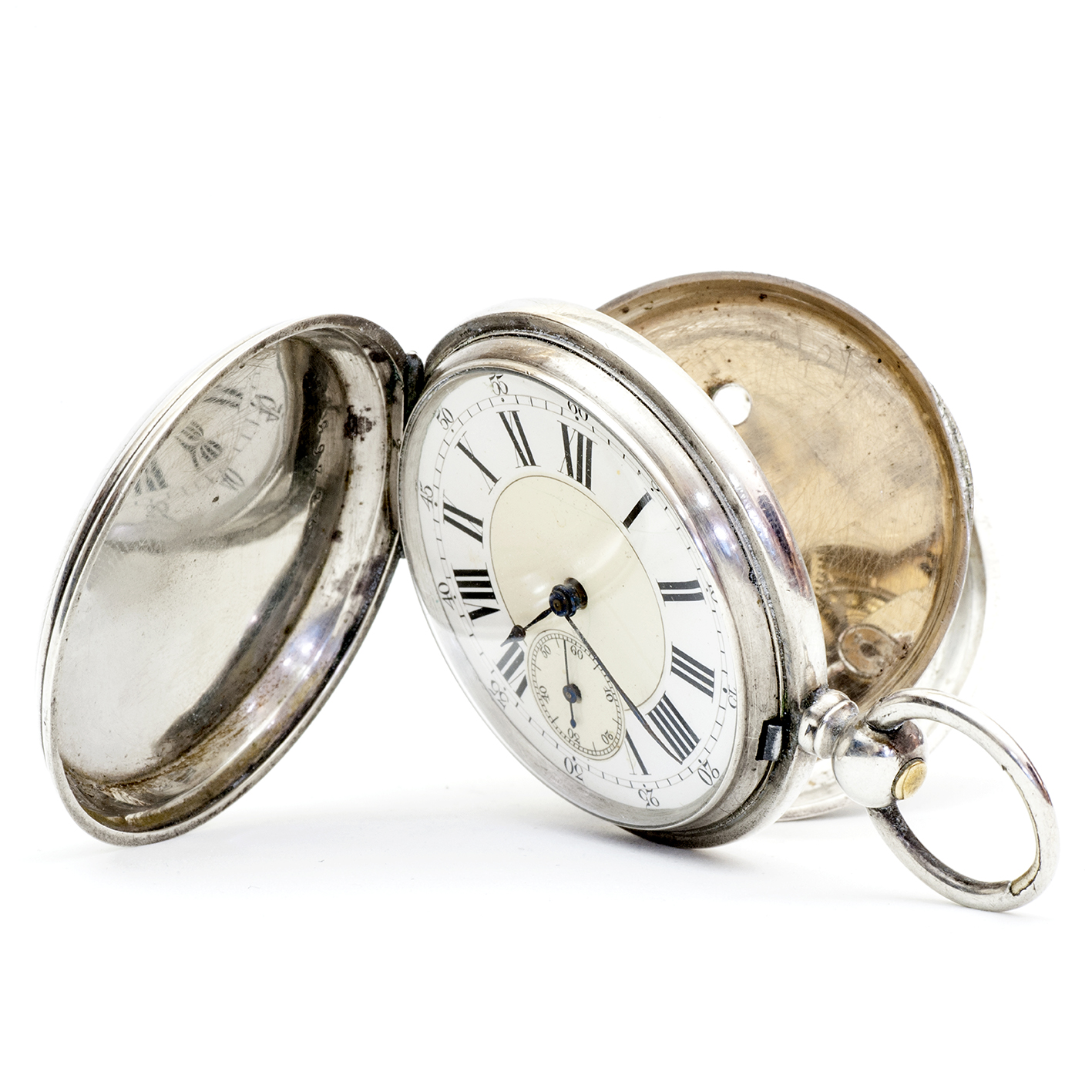 J.S. BAUDIER & Cíe. Geneve. Reloj suizo de bolsillo, saboneta. Plata. Suiza, ca. 1880. J.S. BAUDIER & Cíe. Geneve. Reloj suizo de bolsillo, saboneta. Plata. Suiza, ca. 1880.