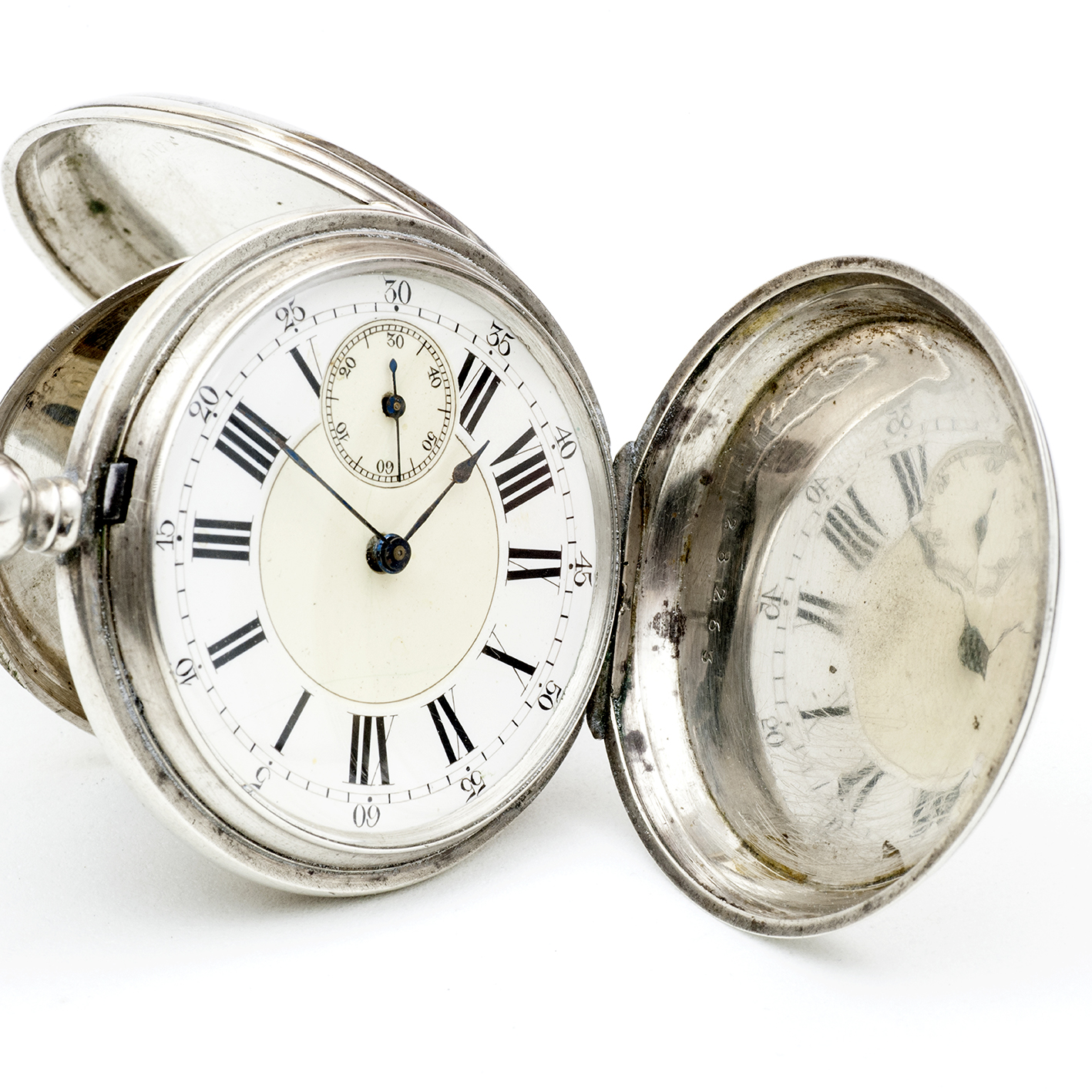 J.S. BAUDIER & Cíe. Geneve. Reloj suizo de bolsillo, saboneta. Plata. Suiza, ca. 1880. J.S. BAUDIER & Cíe. Geneve. Reloj suizo de bolsillo, saboneta. Plata. Suiza, ca. 1880.
