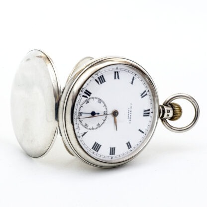 J.W. BENSON. Reloj de Bolsillo, Lepine y remontoir. Plata. Londres, 1932.