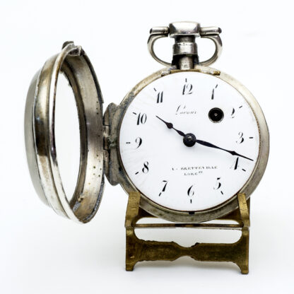 LACOUR. (A BretteVille). Reloj de bolsillo lepine, Verge Fusee. Plata. Francia, ca. 1850.