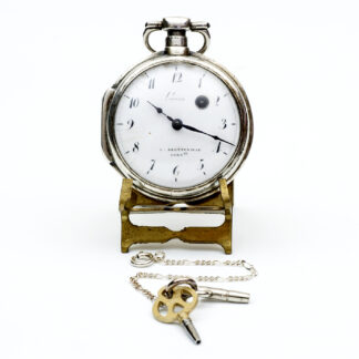 LACOUR. (A BretteVille). Reloj de bolsillo lepine, Verge Fusee. Plata. Francia, ca. 1850.